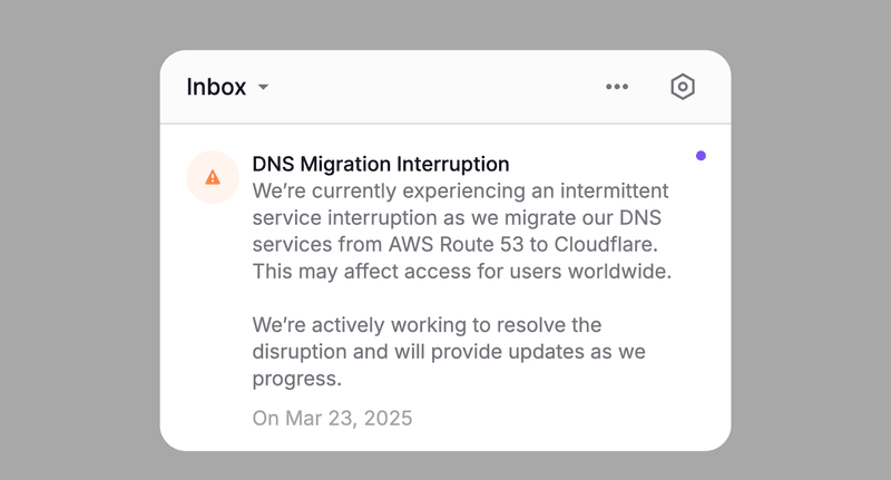 inbox notification