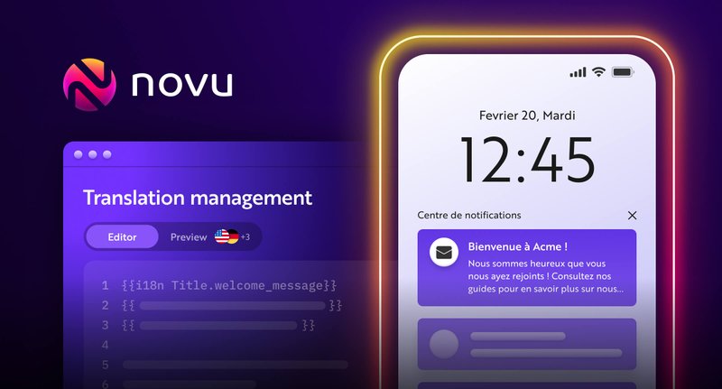 Translation management with Novu